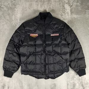 VTG Silver Rider Champion Team Roper quilted gorpcore goose down jacket mens S
